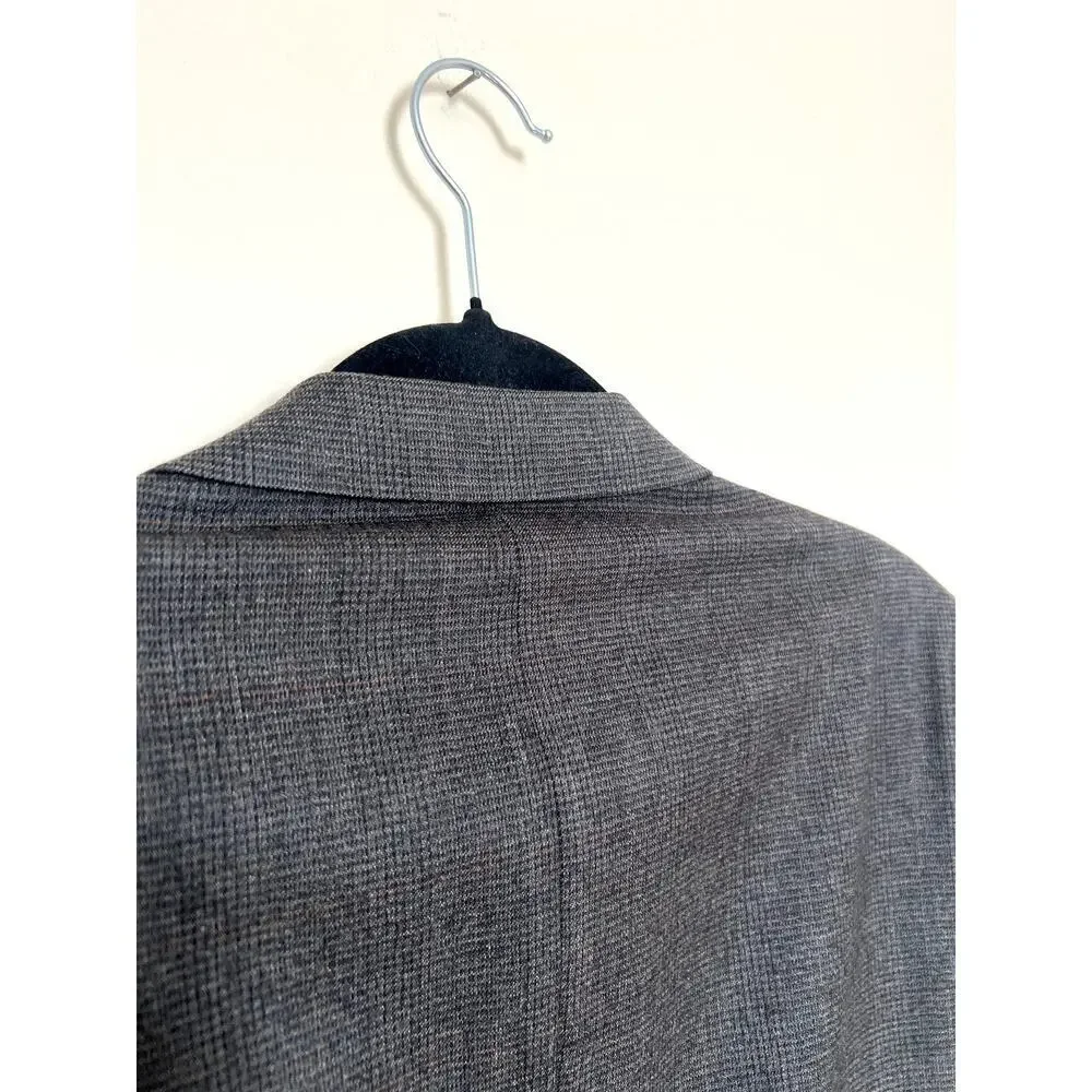 Vintage Christian Dior Monsieur Charcoal Gray Wool Men's Blazer Size 46L